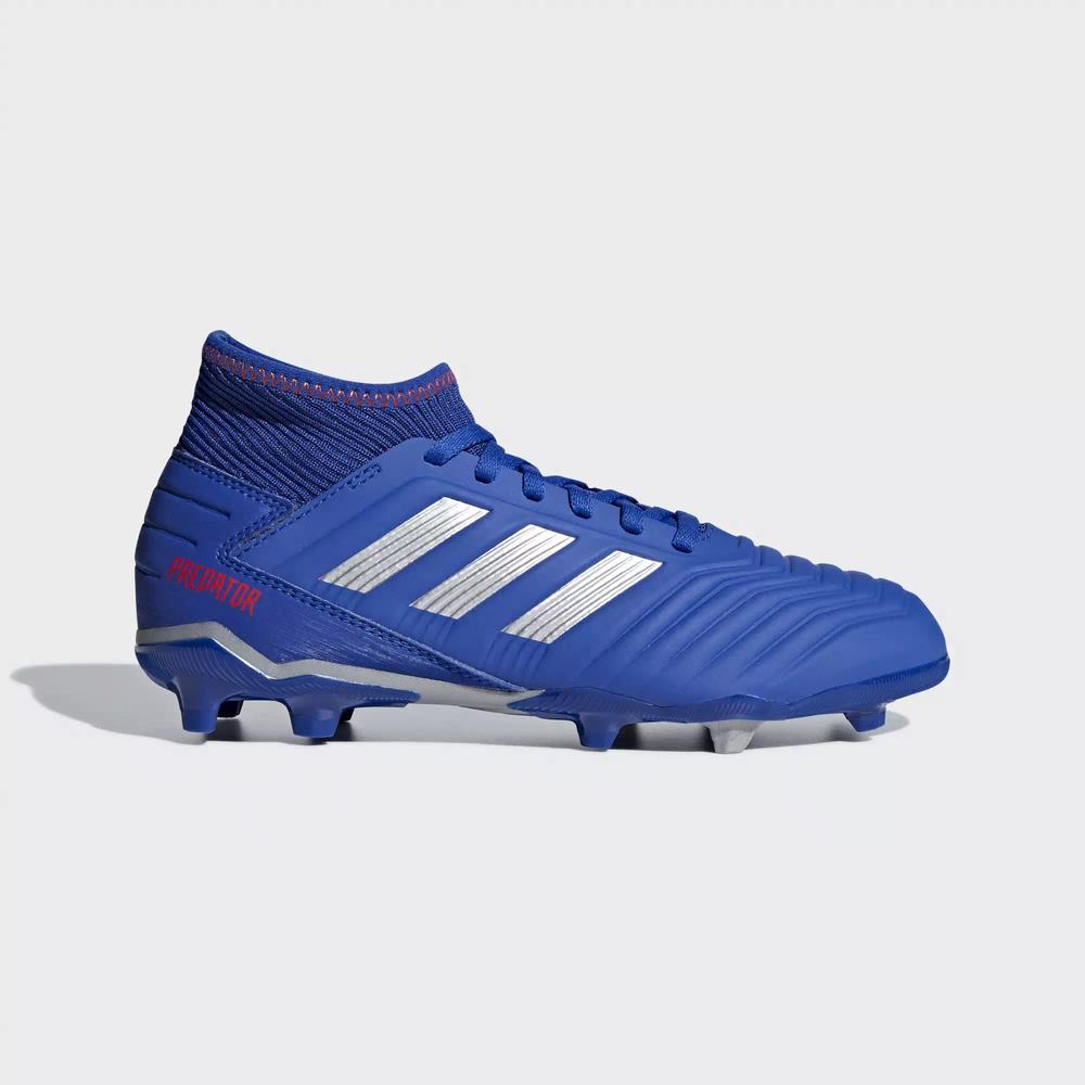 Adidas Predator 19.3 Firm Ground Tacos de Futbol Azules Para Niña (MX-99404)